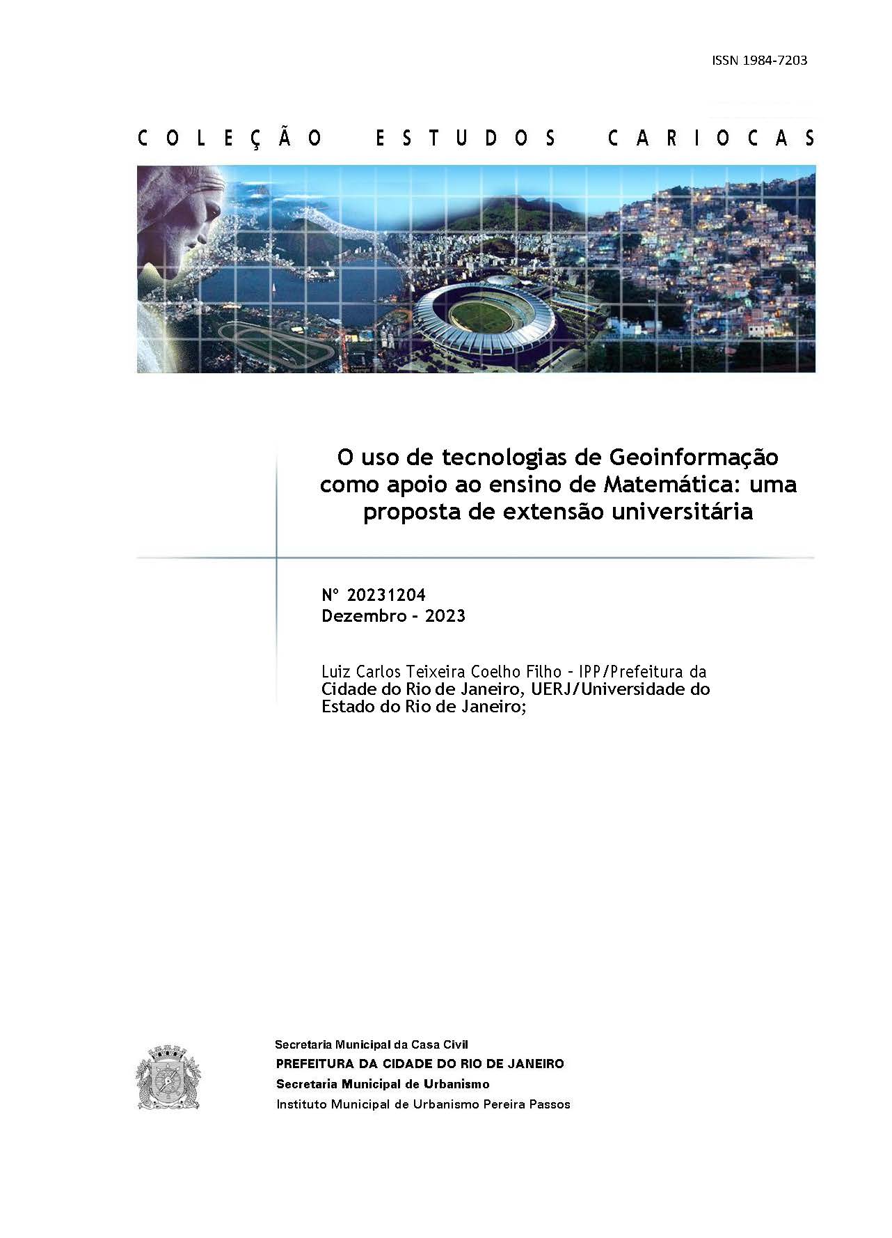 O uso de tecnologias de Geoinformação como apoio ao ensino de Matemática: uma proposta de extensão universitária